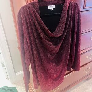 Carmen Marc Valvo Red High Low Skirt